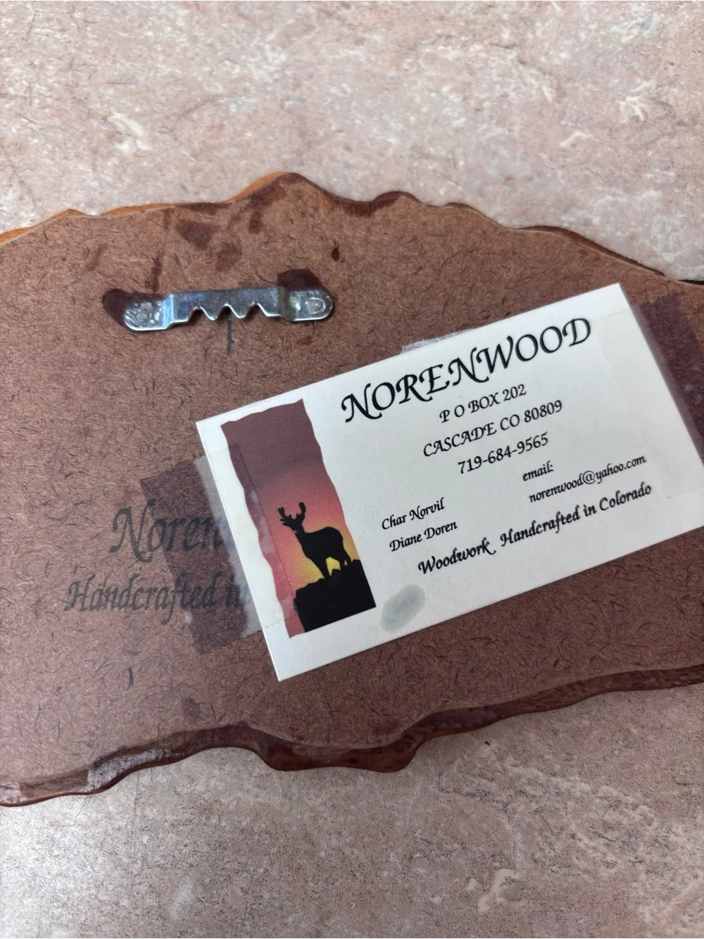 RACCOON By Norenwood Wall Art Hand Carved 3D 10.25” 4.3/4  Inches Wide